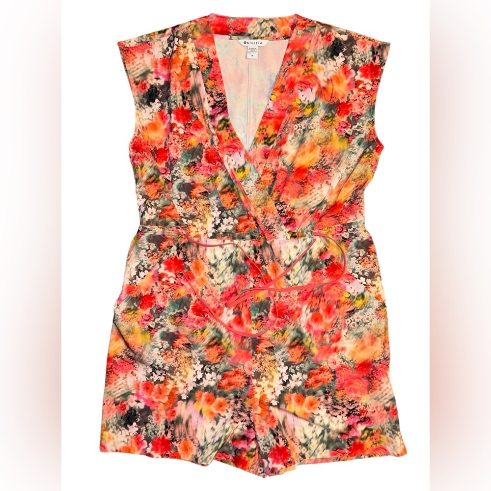 NWOT Athleta Marlow Romper, Renewed Bloom Pink SIZE M - Picture 6 of 6